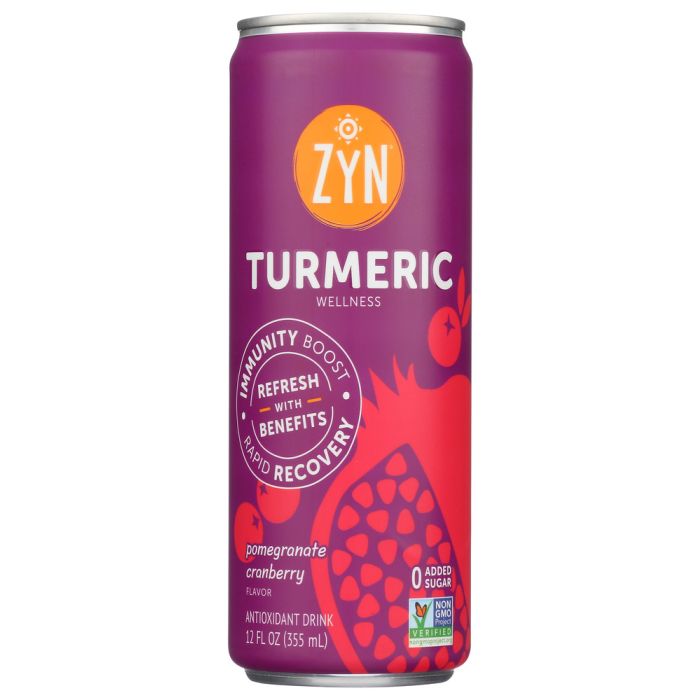 ZYN: Pomegranate Cranberry Turmeric Wellness Drink, 12 fo