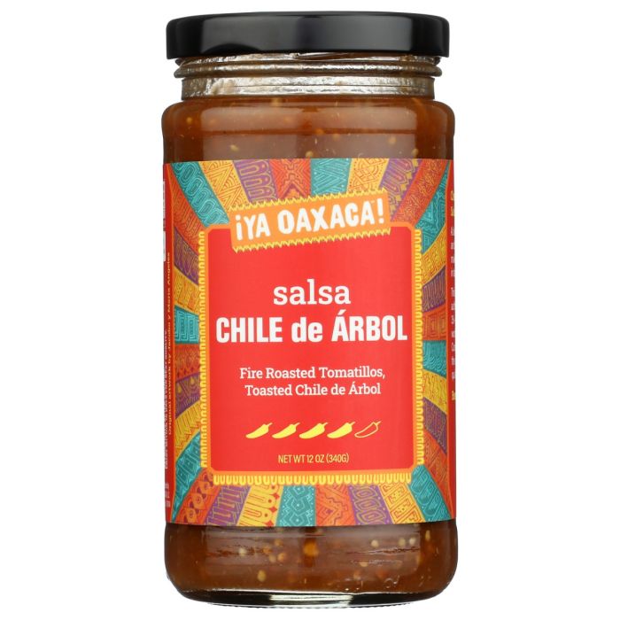 YA OAXACA: Chile de Árbol Salsa, 12 oz