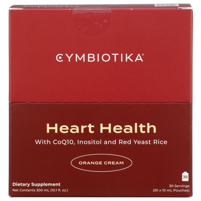 CYMBIOTIKA: Heart Health Orange Cream Supplement 30packet, 1 bx