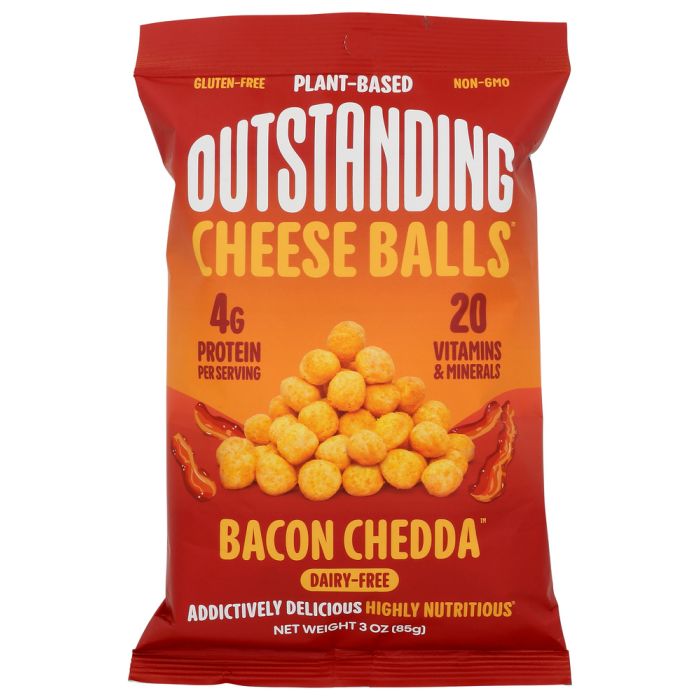 OUTSTANDING: Bacon Chedda Cheese Balls, 3 oz
