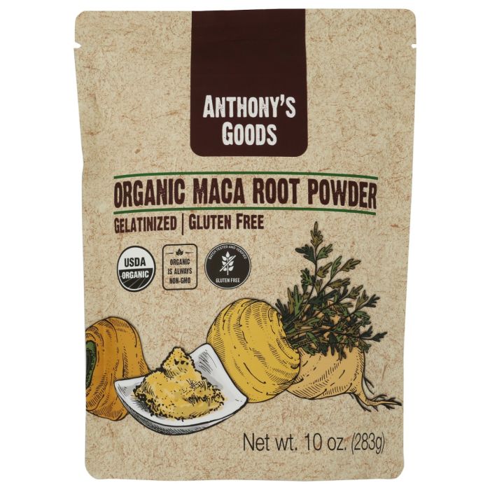 ANTHONY'S GOODS: Organic Gelatinized Maca Root Powder, 10 oz
