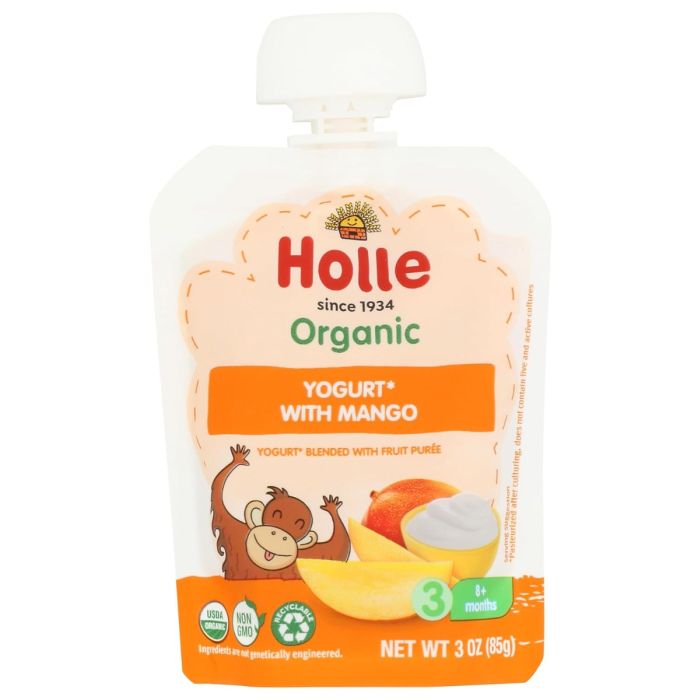 HOLLE: Organic Mango with Yogurt, 3 oz