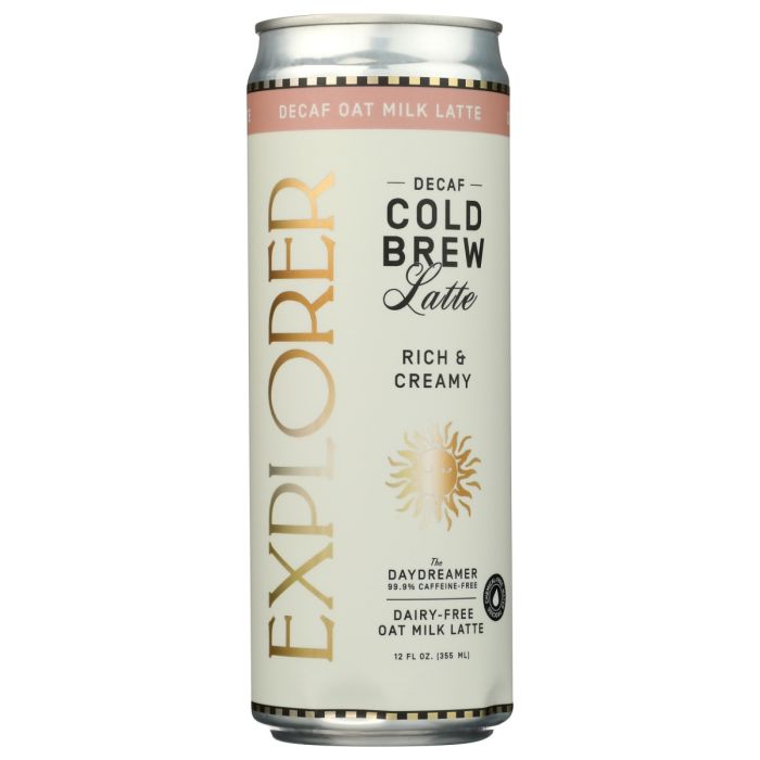 EXPLORER COLD BREW: Decaf Oat Milk Coffee Latte, 12 fo