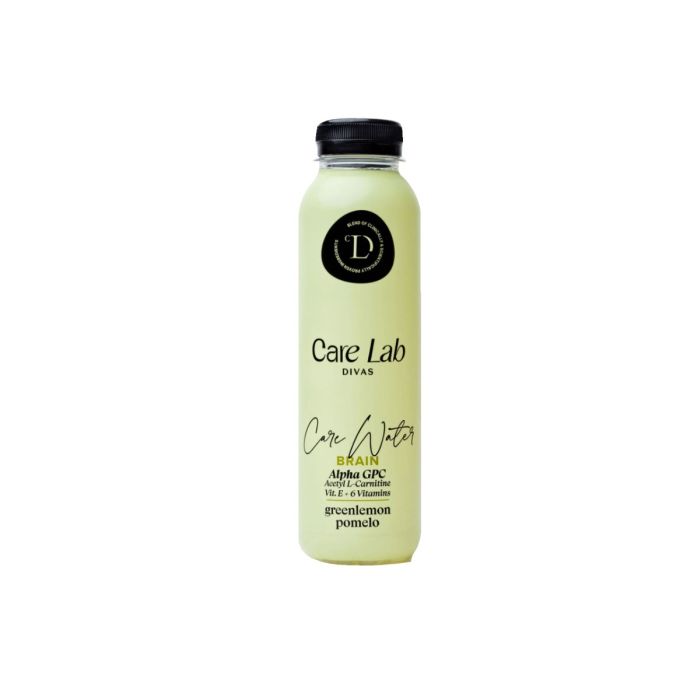 CARE LAB DIVAS: Care Water Brain Green Lemon Pomelo, 13.5 fo
