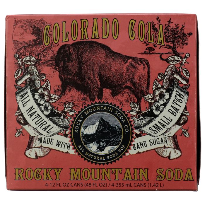 ROCKY MOUNTAIN SODA: Colorado Cola 4Pack, 48 fo