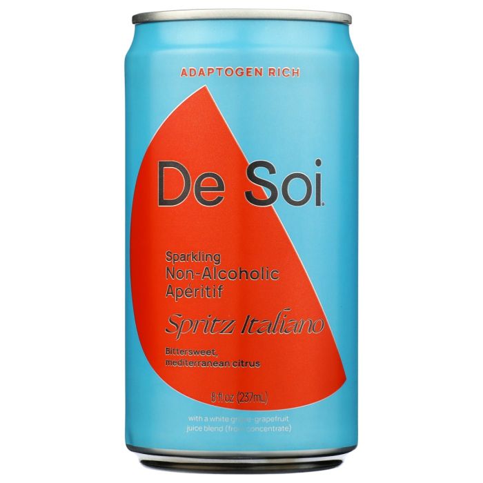 DE SOI: Spritz Italiano Sparkling Non-Alcoholic Mocktail, 8 fo