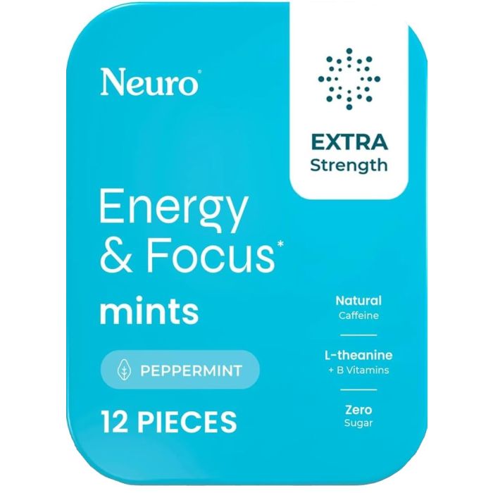 NEURO: Energy and Focus Extra Strength Peppermint Mints, 12 pc