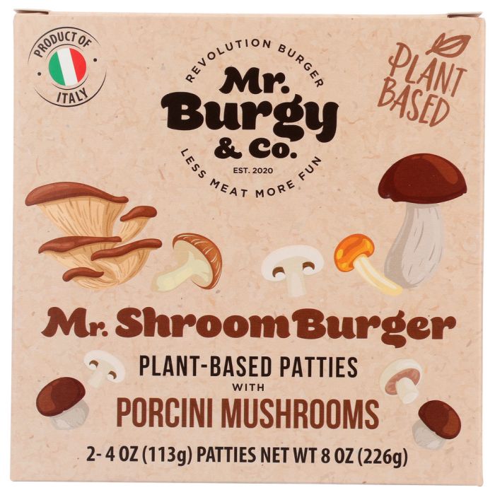 MR. BURGY & CO: Patties Porcini Mushroom, 8 oz