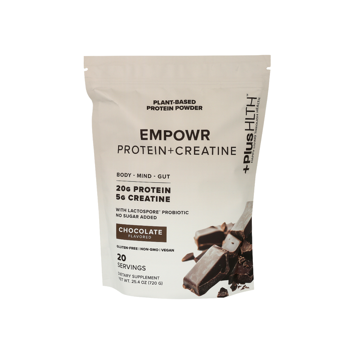 PLUSHLTH: Protein Plus Creatine Chocolate, 25.4 oz