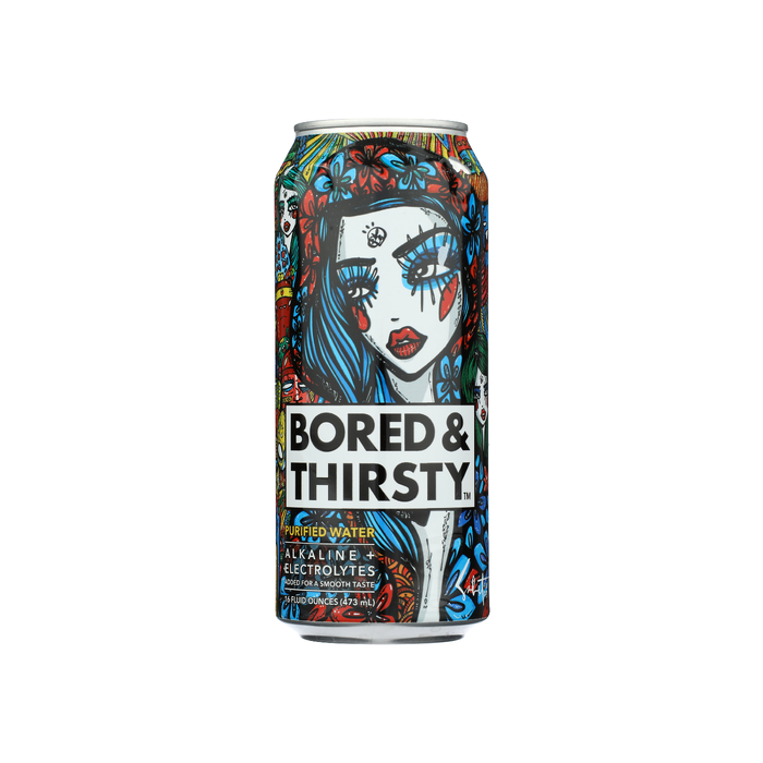BORED AND THIRSTY: Water Alkaline With Electrolytes, 16 fo