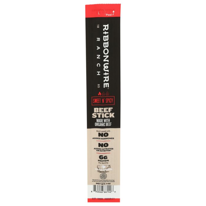 RIBBONWIRE RANCH: Sweet And Spicy Beef Sticks, 1 oz