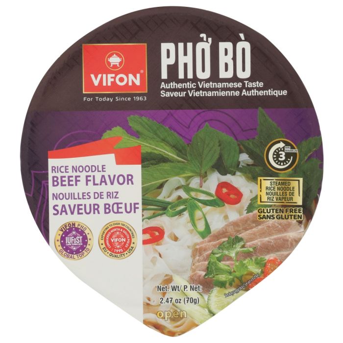 VIFON: Pho Bo Beef Noodle Bowl, 2.47 oz