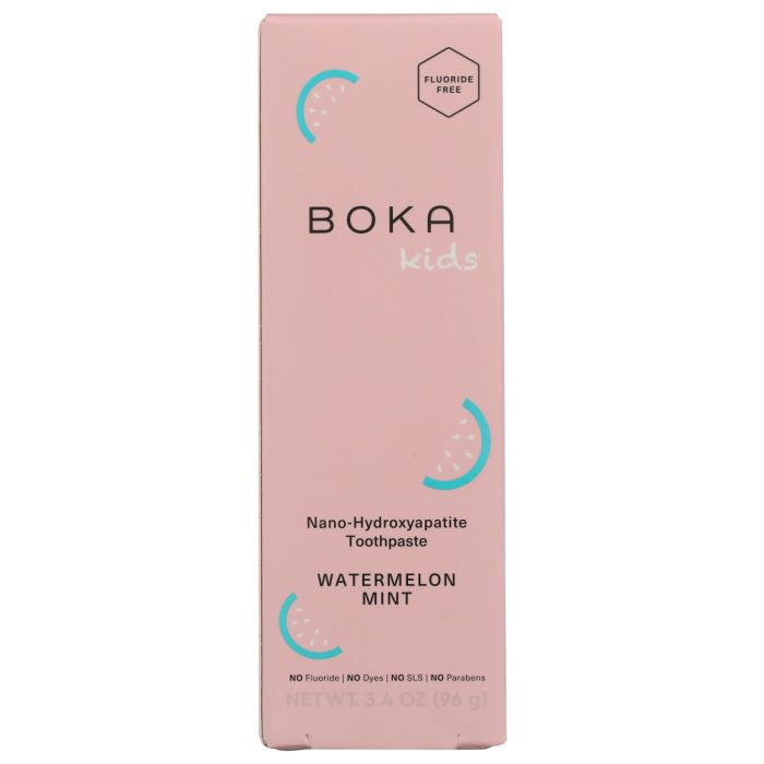 BOKA: Watermelon Mint Kids Nano-hydroxyapatite Toothpaste, 3.4 oz
