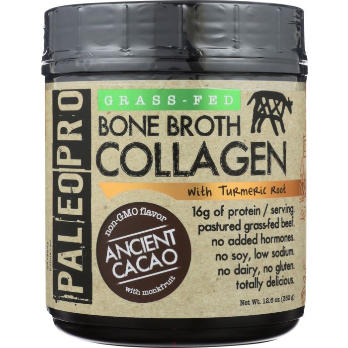PALEO: Broth Bone Collagen Ancient Cacao, 12.6 oz