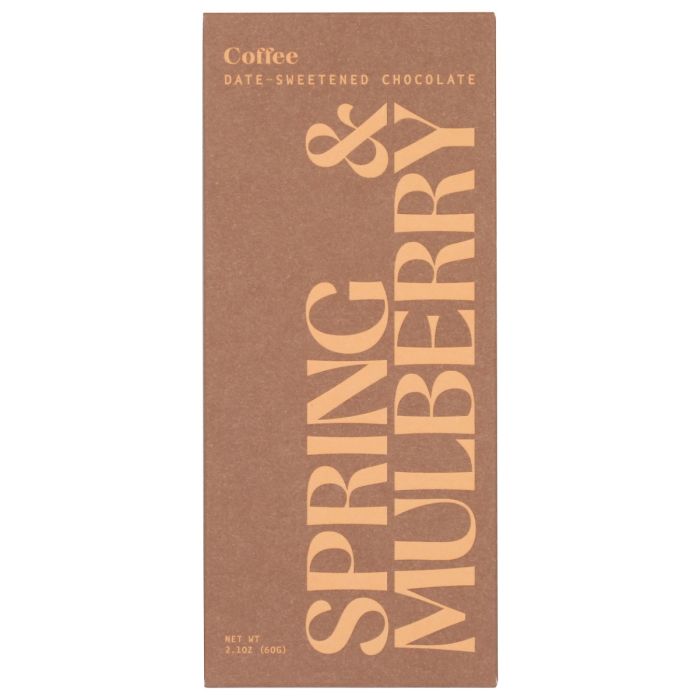 SPRING AND MULBERRY: Coffee Chocolate Bar, 2.1 oz