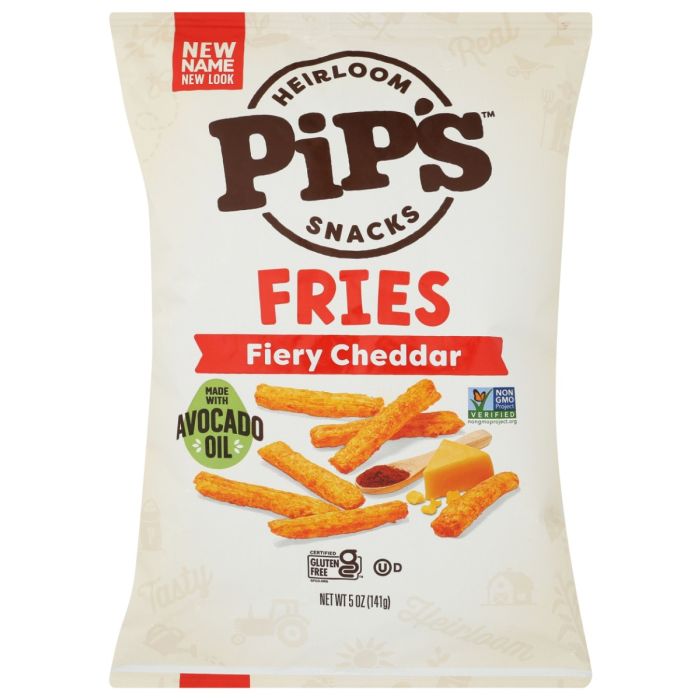PIPS: Fiery Cheddar Fries, 5 oz