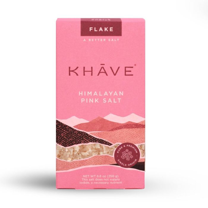 KHAVE: Himalayan Pink Salt Flake, 8.8 oz