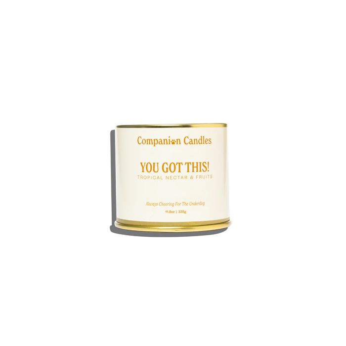 COMPANION CANDLES: You Got This Tropical Nectar And Fruits Candle Tin, 11.8 oz