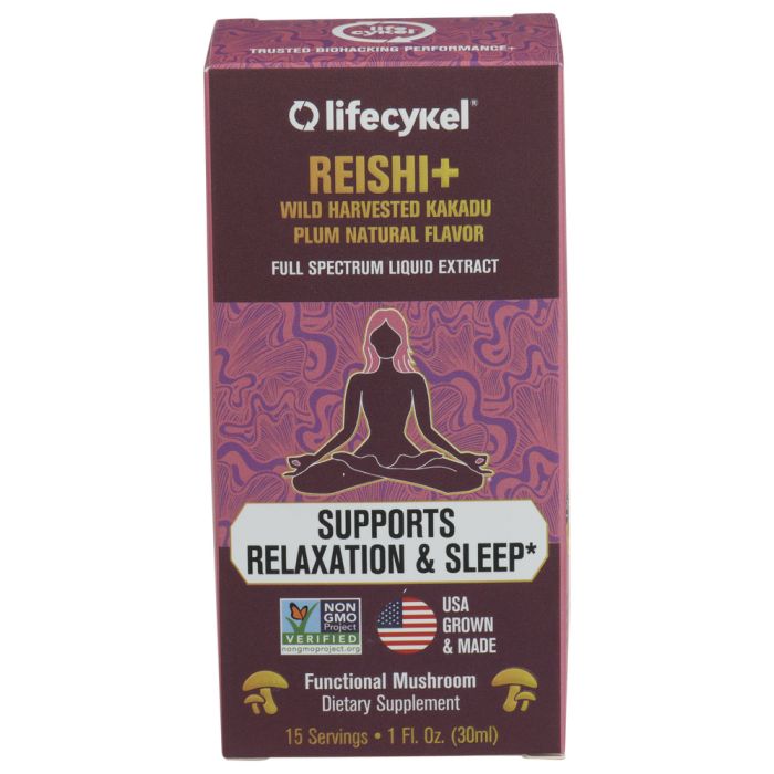 LIFECYKEL: Reishi Plus Liquid Extract Mushroom, 1 fo