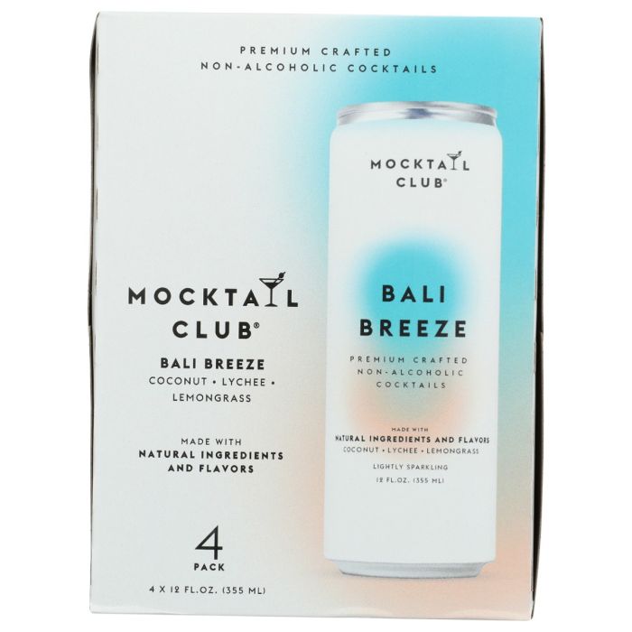 MOCKTAIL CLUB: Bali Breeze Non-Alcoholic Cocktail 4Pk, 48 fo