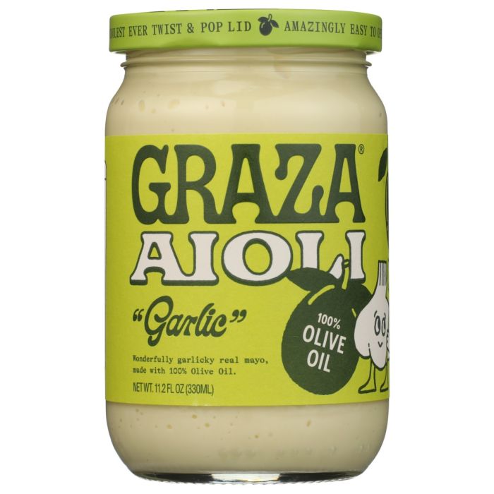 GRAZA: Garlic Olive Oil Aioli, 11.2 oz