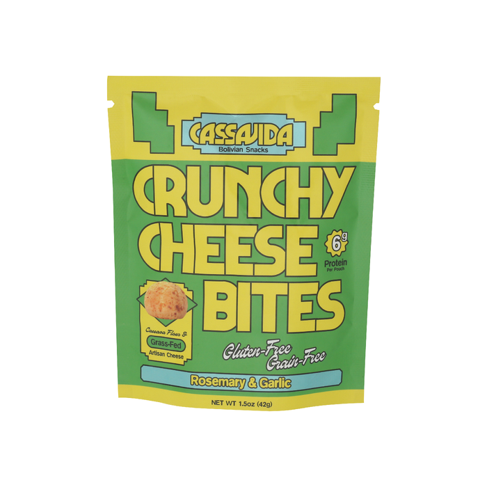 CASSAVIDA: Rosemary Garlic Crunchy Cheese Bites, 1.5 oz