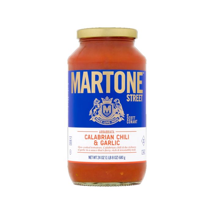 MARTONE STREET: Arrabbiata Calabrian Chili and Garlic Sauce, 24 oz