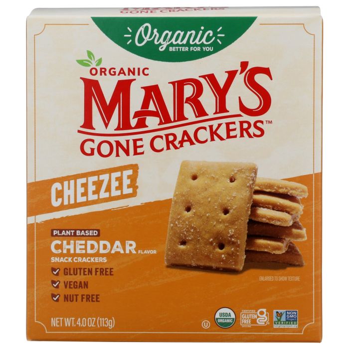MARYS GONE CRACKERS: Organic Cheddar Cheezee Crackers, 4 oz