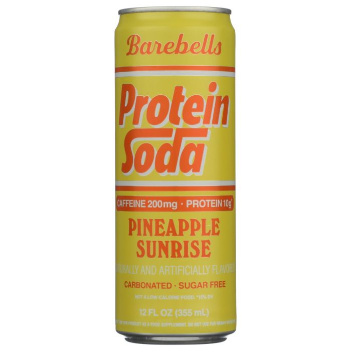 BAREBELLS: Pineapple Sunrise Energy Beverage, 12 fo