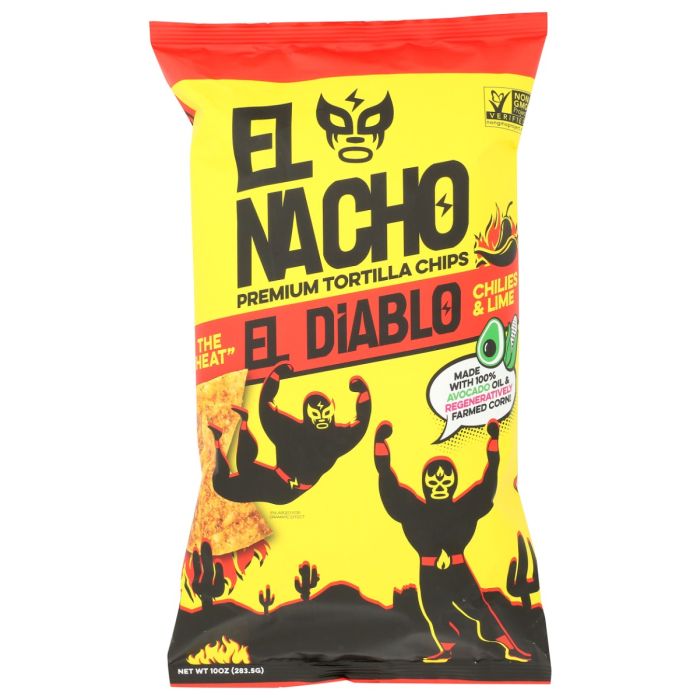 EL NACHO: El Diablo Tortilla Chips, 10 oz