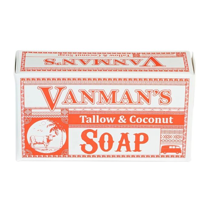 THE VANMAN COMPANY LLC: Tallow and Coconut Bar Soap, 3.8 oz