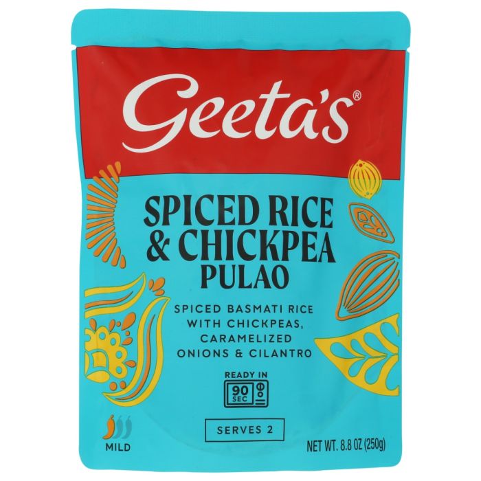 GEETA'S: Spiced Rice and Chickpea Pulao Dish, 8.8 oz