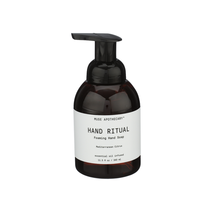 MUSE APOTHECARY: Hand Ritual Mediterranean Citrus Foaming Hand Soap, 11.5 fo