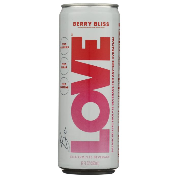 BE LOVE: Berry Bliss Electrolyte Drink, 12 fo