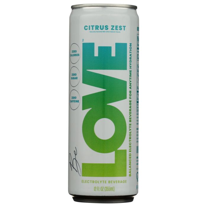 BE LOVE: Citrus Zest Electrolyte Drink, 12 fo