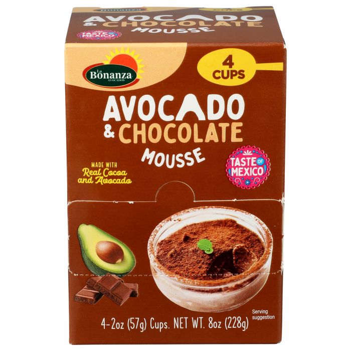 LA BONANZA: Avocado And Chocolate Mousse 4 Cups, 8 oz