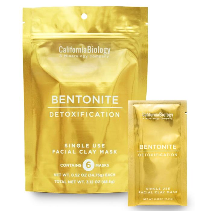 CALIFORNIA BIOLOGY: Bentonite Detoxification Facial Clay Singles 6pk, 3.12 oz