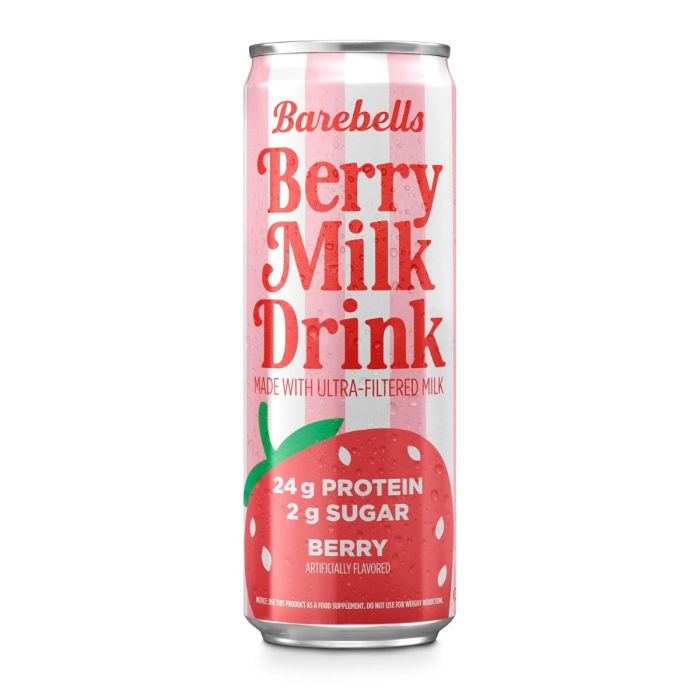 BAREBELLS: Berry Milk Drink, 11 fo