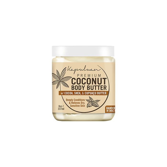 KAPULUAN: Coconut Body Butter with Cocoa, Shea, 8 oz