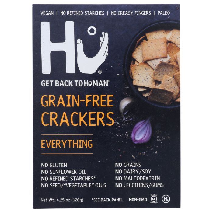 HU: Everything Grain-Free Crackers, 4.25 oz