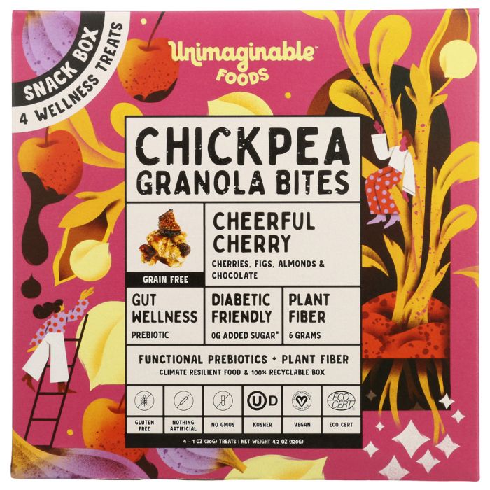 EFFI: Cheerful Cherry Chickpea Granola Bites, 4 oz