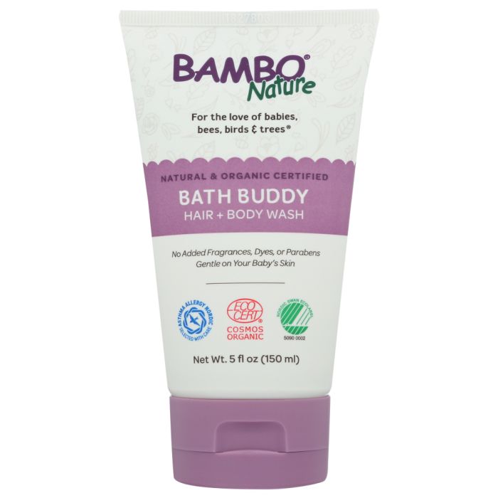 BAMBO NATURE: Wash Hair Body Bath Buddy, 5 oz