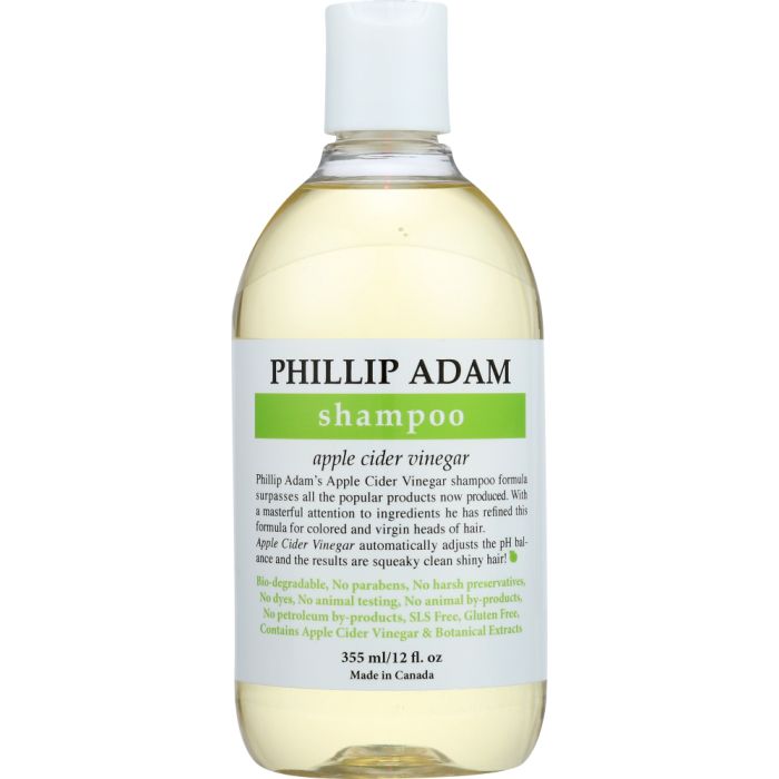 PHILLIP ADAM: Shampoo Apple Cider Vinegar, 12 oz