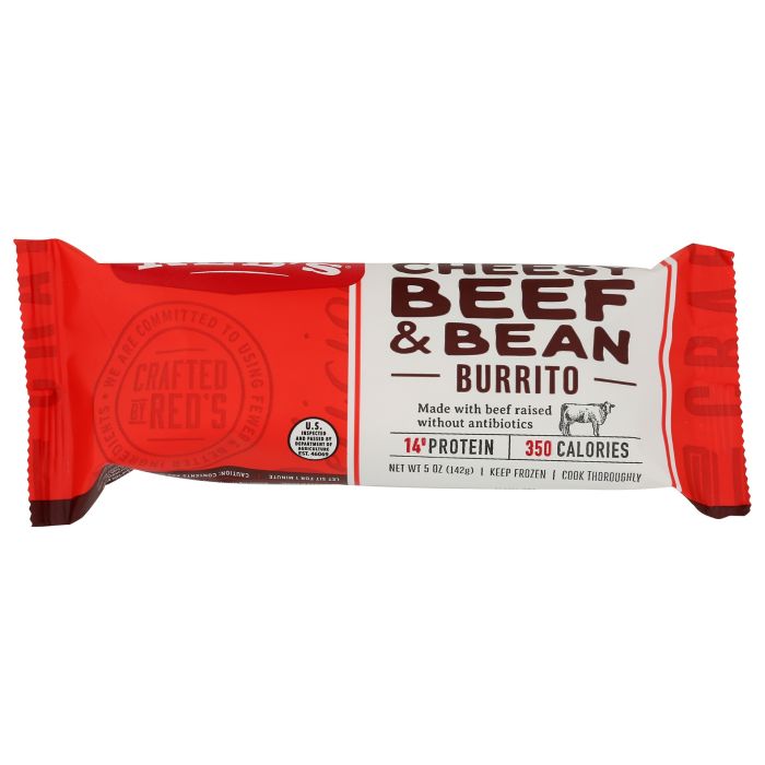 REDS: Chipotle Beef & Bean Burrito, 5 oz