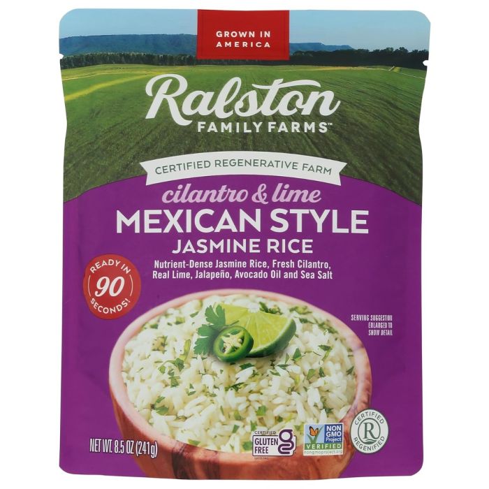 RALSTON FAMILY FARMS: Mexican Style Jasmine Rice 90 Seconds, 8.5 oz