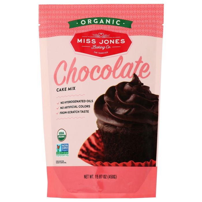 MISS JONES BAKING CO: Organic Chocolate Cake Mix, 15.87 oz
