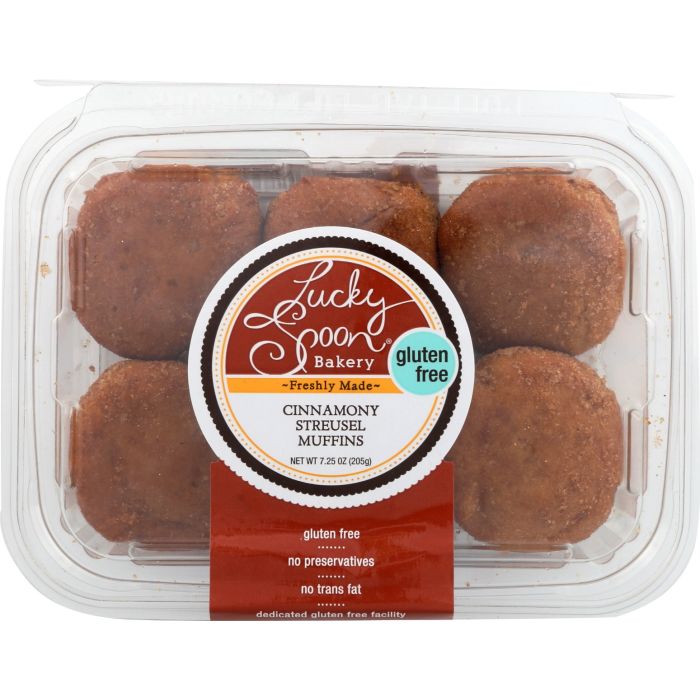 LUCKY SPOON: Gluten Free Cinnamony Streusel Muffin, 7.25 oz