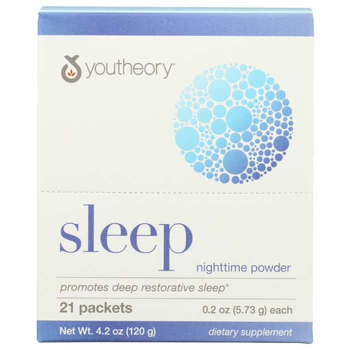 YOUTHEORY: Sleep Nighttime Powder 21 Packets, 4.2 oz