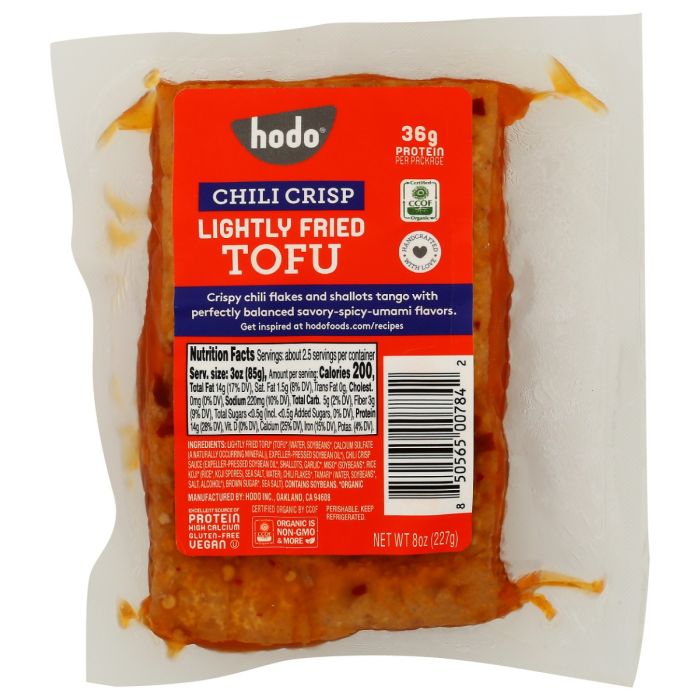 HODO: Lightly Fried Chili Crisp Tofu, 8 oz