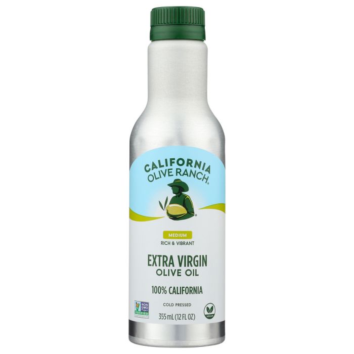 CALIFORNIA OLIVE RANCH: 100% California Extra Virgin Olive Oil Aluminum, 12 fo